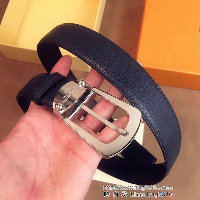 路易威登LV 正品開模 Italy專櫃在售正品 lv針扣 原版皮男款皮帶  xfp1028